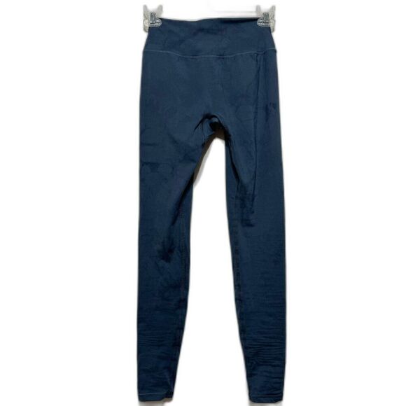 Alphalete Leggings 7/8 Length High Waist Blue Gray Tie Dye Workout sz Small - Picture 1 of 4